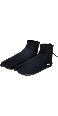 2024 Quiksilver Da Uomo Highline 3mm Split Toe Sock Boot EQYWW03066 - Black